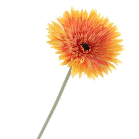 Artificial Gerbera Double Orange PACK OF 2)