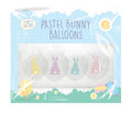 Bunny Balloons Pastel X9 (5 PACK OF 9 BALLOONS EACH)