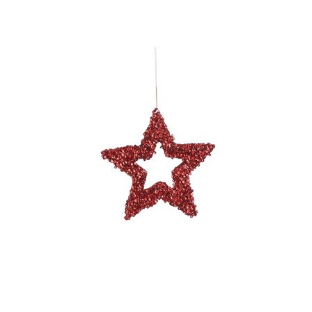 Hanging Star Red 20cm