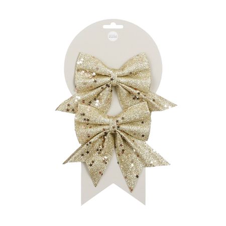 Bow Champagne 12cm X2