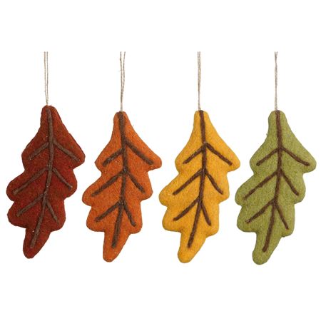 Hanging Leaf Terra Green Orange Brown