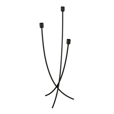 Candleholder Black 22x16x60cm