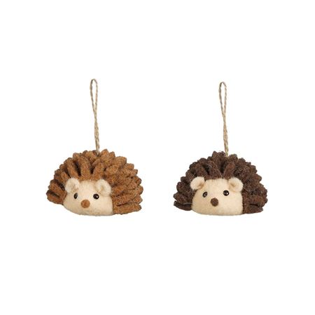 Hanging Hedgehog Brown 15x8x21.5cm