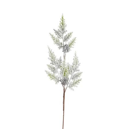 Pine Spray Green Frosted 75cm
