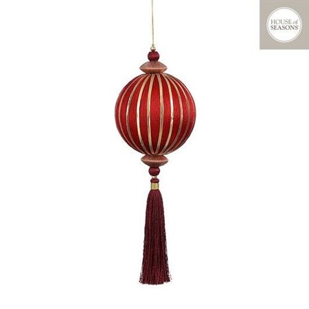 Ball Tassel Hanging 38cm Red