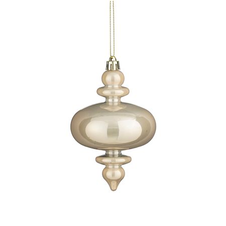 Hanging Finial Cream Pearl 15 X 8cm