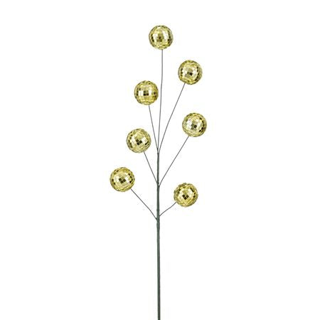 Branch Mirror Balls Gold 60cm