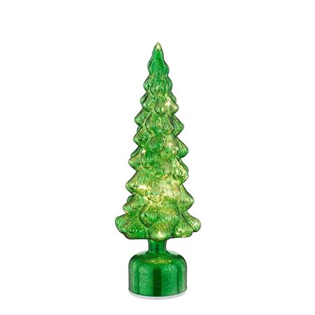 Battery X-mas Tree Rotatable Green 39x13cm