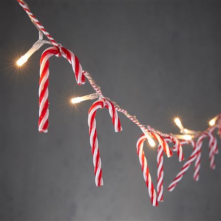 L E D Candy Cane Warm White 165cm