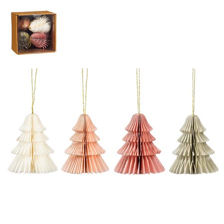 Hanging Tree Pastels10x9cm X4