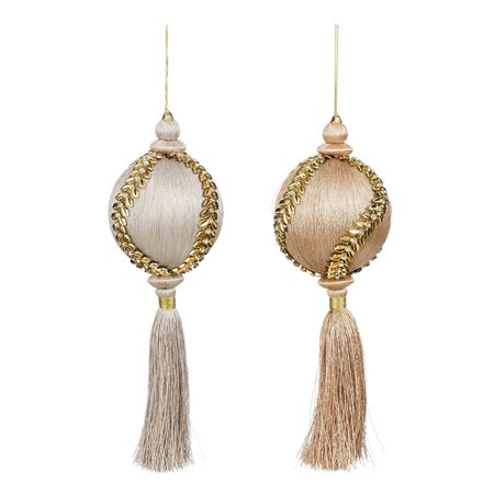 Hanging Ball Tassel 28cm Gold