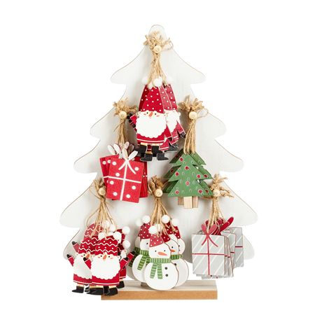 Hanging Ornament Tree Red Green X48
