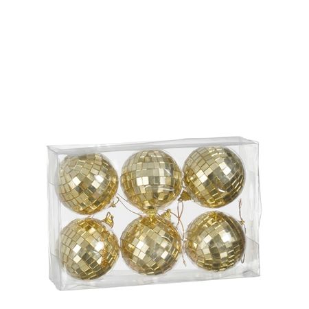 Hanging Mirror Ball Champagne 6cm X6