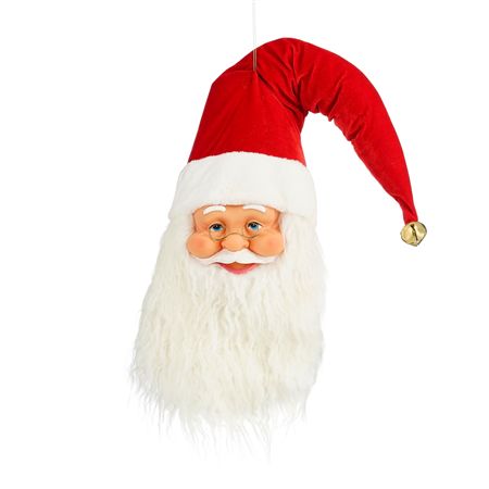 Santa Head Hanging Red 95x24cm