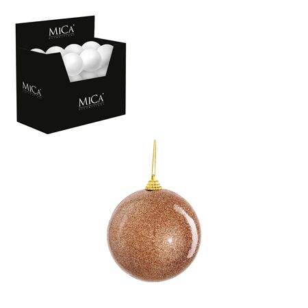 Bauble Unbreakable 10cm Gold X24