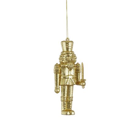 Hanging Nutcracker Gold 12x4cm