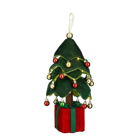 L E D Xmas Tree Green Battery 45x19cm