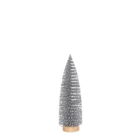 Tree Bristle Silver 25x8cm  (PACK OF 3)