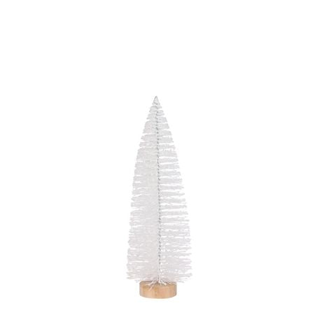 Tree Bristle White 32x10cm