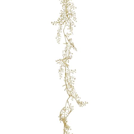 Garland Foliage Glittered Gold 180cm