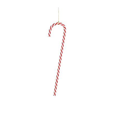 Hanging Candy Cane Red 30x7cm