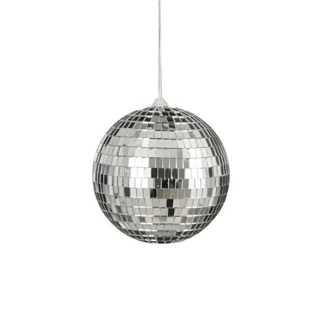 Bauble Mirror Ball Silver 15cm