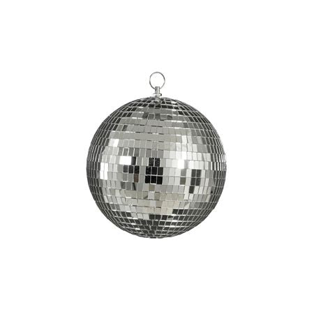Bauble Mirror Ball Silver 20cm
