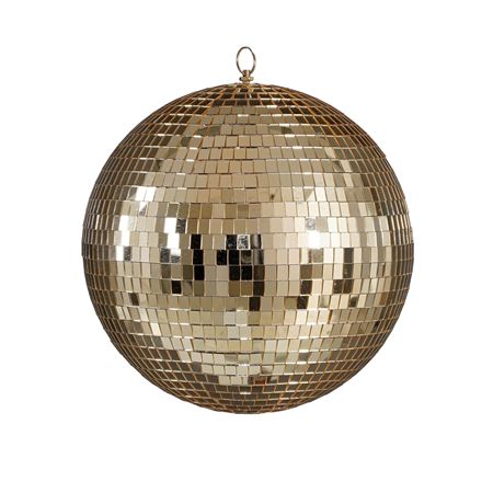 Bauble Mirror Ball Champagne 30cm