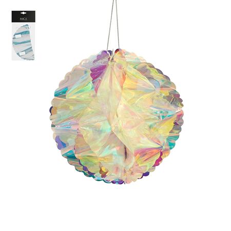 Hanging Ball Iridescent 20cm (PACK OF 2)