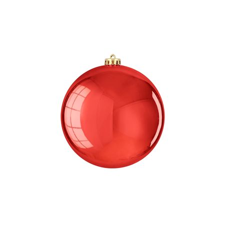 Bauble Unbreakable 15cm Shiny Red X1  (PACK OF 2)