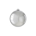 Bauble Unbreakable 15cm Shiny Silver X1 (PACK OF 2)