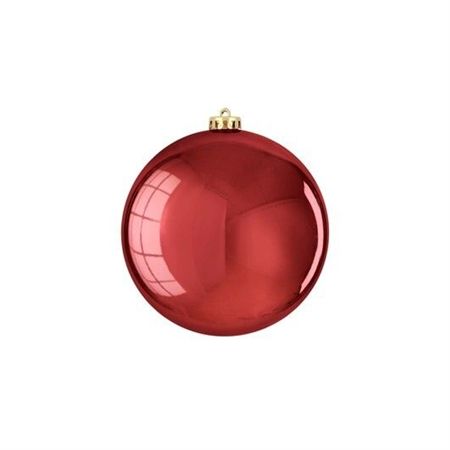 Bauble Unbreakable 15cm Shiny D.red X1