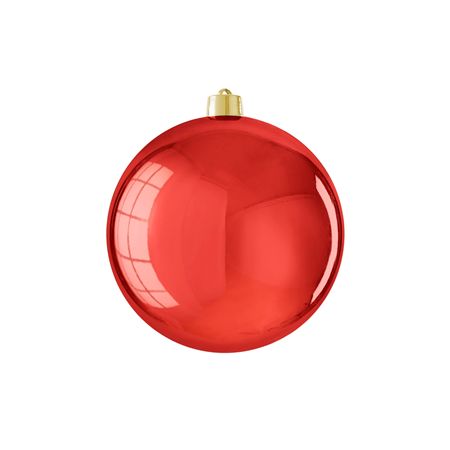Bauble Unbreakable 20cm Shiny Red X1