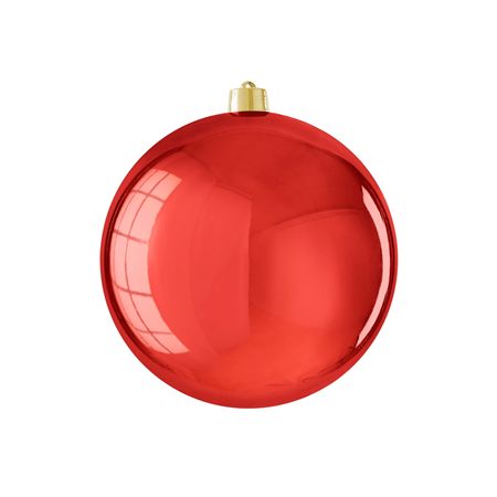 Bauble Unbreakable 25cm Shiny Red X1