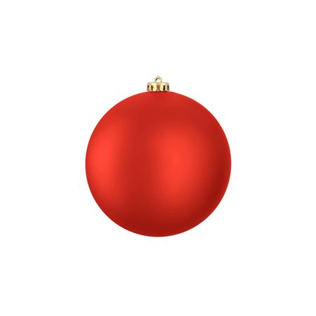 Bauble Unbreakable 15cm Shiny Matt Red X1