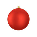 Bauble Unbreakable 25cm Matt Red X1