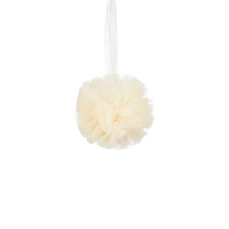 Hanging Ball Tulle Cream 10cm