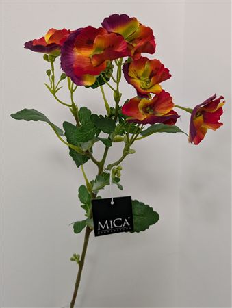 Artificial Pansy Orange 69cm (PACK OF 3)