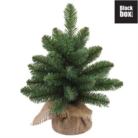 Derby Xmas Tree Burlap Green Tips 36