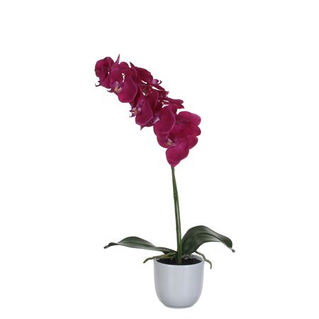Artificial Phalaenopsis Purple In Pot 60cm
