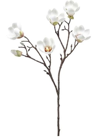 Artificial Magnolia Mini Branch Cream 65cm (PACK OF 2)