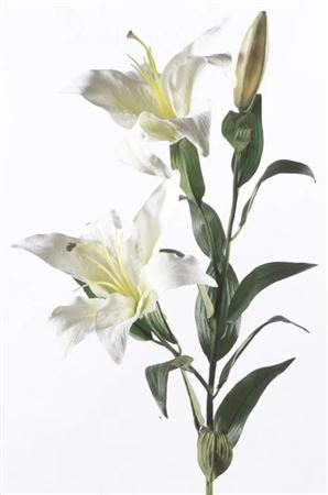 Artificial Lily Spray White 95 Cm