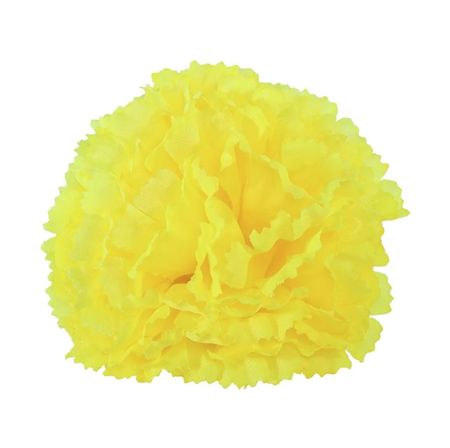 Artificial Carnation Pick Box Yellow X144