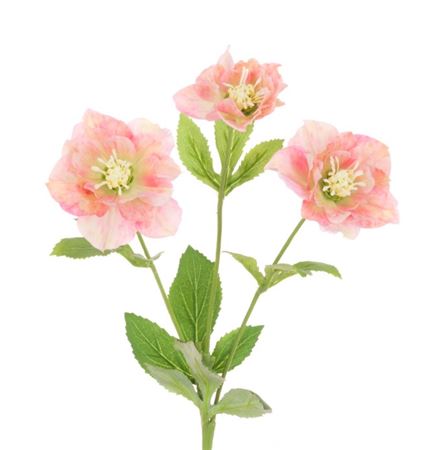Artificial Hellebore Spray Pink (PACK OF 2)