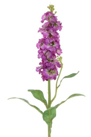 Artificial Stock Flower Purple 66cm