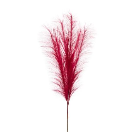 Artifical Pampas Spray Red