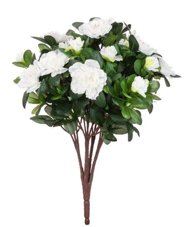Artificial Azalea Bush White 36cm