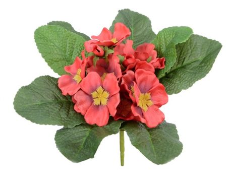 Artificial Primula Bush Red X 12-18 (PACK OF 3)
