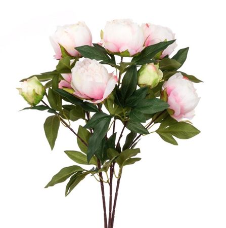 Artificial Peony Bush Large X 9 58cm