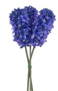Artificial Hyacinth Bundle Blue X3 42cm